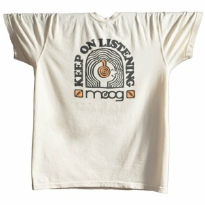 MOOG MUSIC Keep On Listening Tee Large