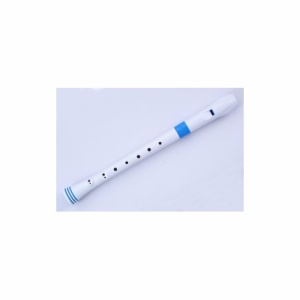 NUVO ITALIA SOPRANO RECORDER-DITEGGIATURA TEDESCA (BIANCO/BLU)