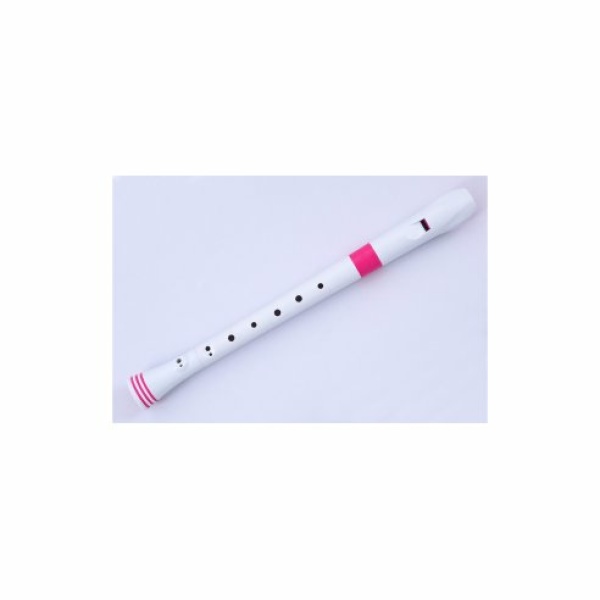 NUVO ITALIA SOPRANO RECORDER-DITEGGIATURA TEDESCA (BIANCO/ROSA)