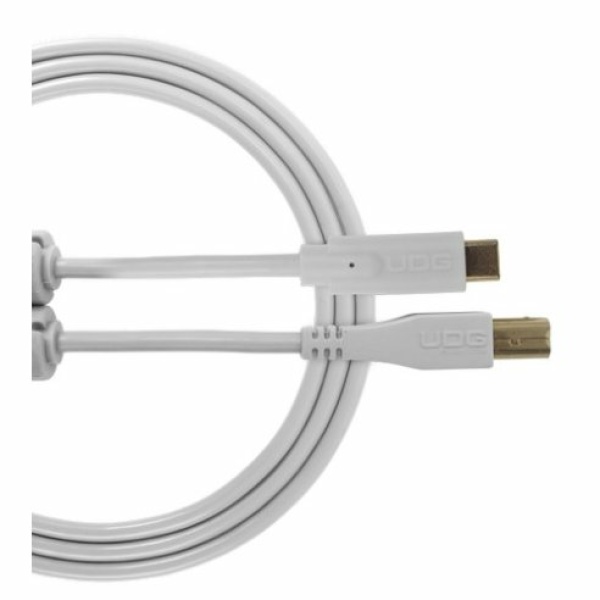 UDG U96001WH - ULTIMATE AUDIO CABLE USB 2.0 C-B WHITE STRAIGHT 1