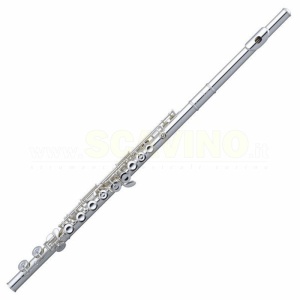 Pearl PF-505E Flauto Traverso Argentato Fori Chiusi