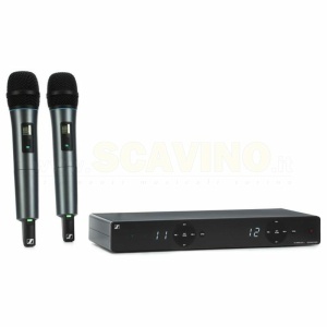 Sennheiser XSW1 825 A Dual Vocal Set Wireless radiomicrofono doppio Palmare