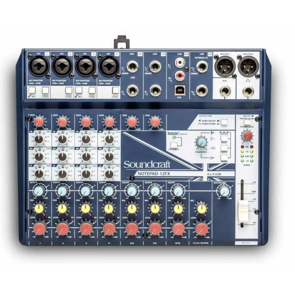 SOUNDCRAFT NOTEPAD 12FX MIXER ANALOGICO - USB -DSP