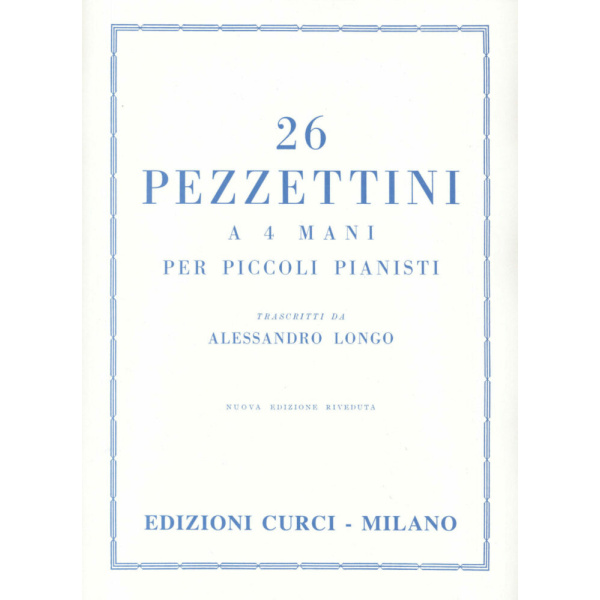 LONGO - 26 Pezzettini Per Piccoli Pianisti