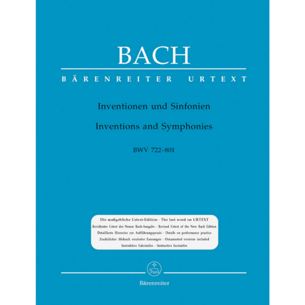 BACH - INVENZIONI A DUE E TRE VOCI - Inventionen und Sinfonien