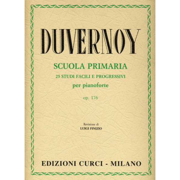 DUVERNOY - SCUOLA PRIMARIA DEL PIANOFORTE OP.176