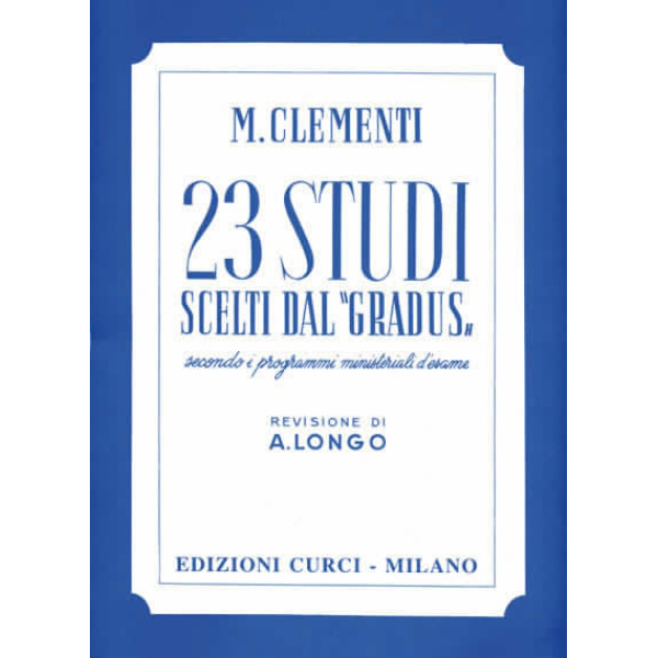 CLEMENTI - 23 STUDI SCELTI DAL "GRADUS"