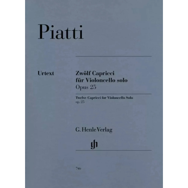 PIATTI - Twelve Capricci For Violoncello Solo Op. 25