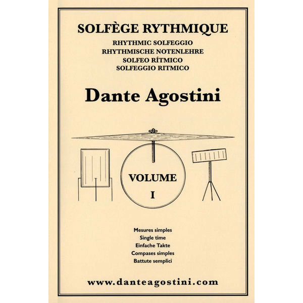 DANTE AGOSTINI - SOLFEGE RYTHMIQUE - VOLUME 1