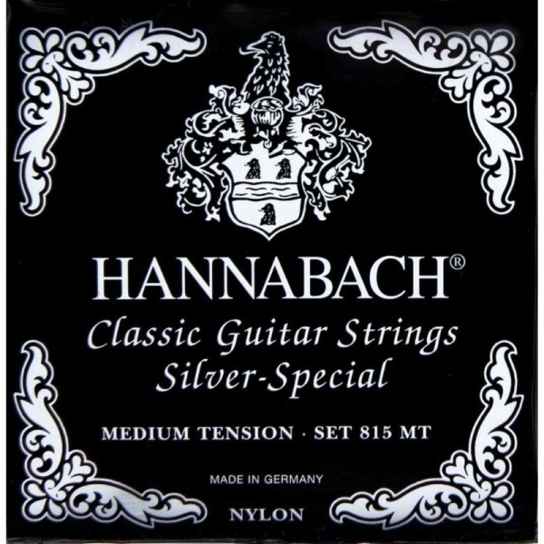 Hannabach MI 8156MT Corde per chitarra classica Serie 815 Medium tension Silver Special
