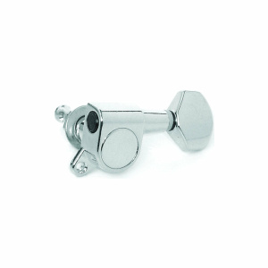MH AE105 CR SET MECCANICHE IN LINEA L6 PER CHITARRA ELETTRICA CROMATA