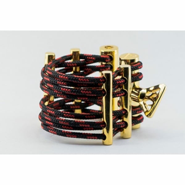 SCV Ligature Tonus Mundi Legatura per Sax Tenore Rossa/Nera