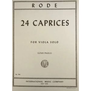 RODE - 24 Caprices for Viola Solo