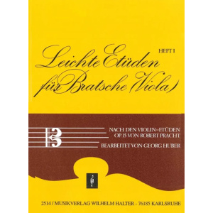 PRACHT - Leichte Etuden fur Bratsche (Viola)  Heft 1