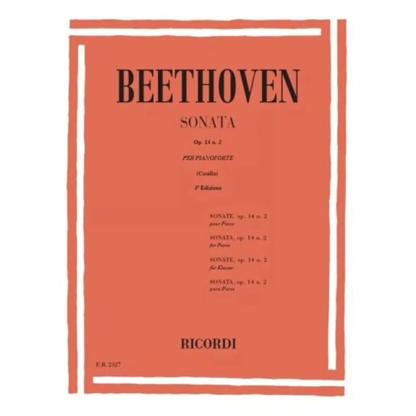 BEETHOVEN - SONATA PER PIANOFORTE OP. 10 N. 2 - CASELLA
