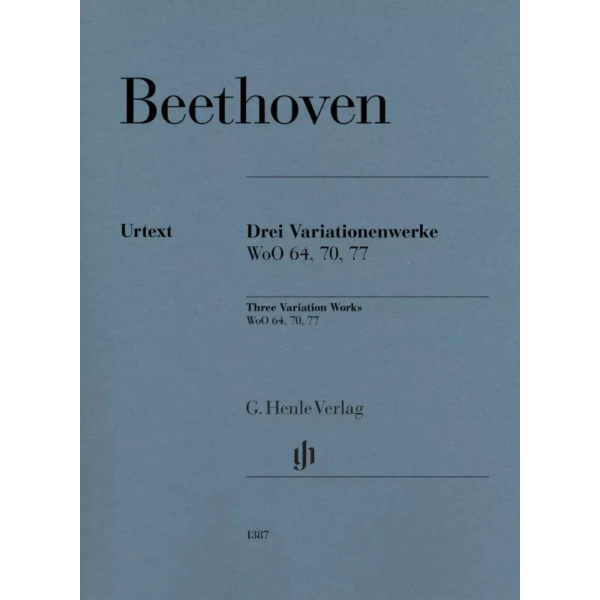 BEETHOVEN - 3 Variation Worlks Woo 64 - 70 - 77