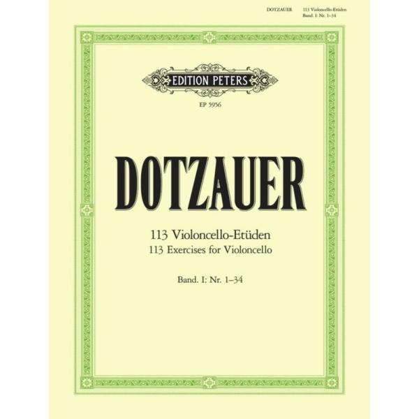 DOTZAUER - 113 Violoncello-Etuden Vol. 1