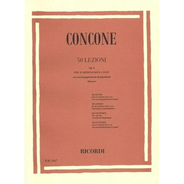 CONCONE - 50 Lezioni Opus 9