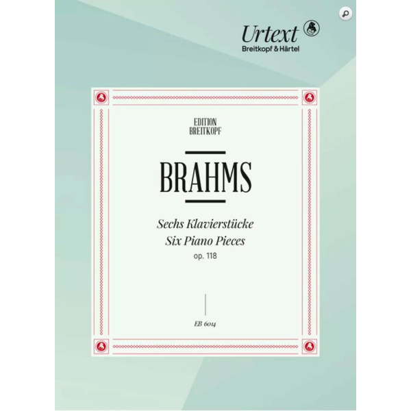 BRAHMS - 6 PIANO PIECES OP. 118