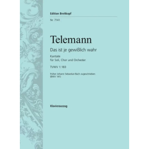 TELEMANN - Kantate BWV 141 Das ist je gewisslich wahr