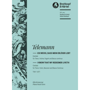 TELEMANN - Kantate BWV 160 I know that my redeemer liveth