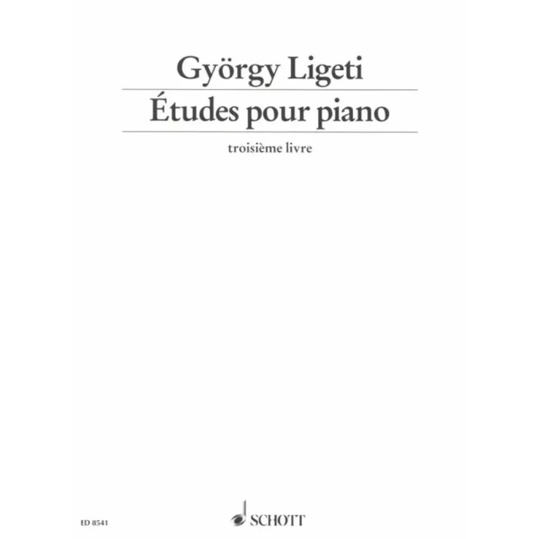 LIGETI - Études pour Piano Troisième Livre