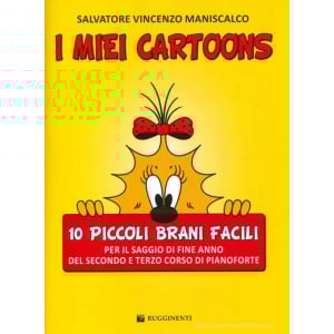 MANISCALCO - I Miei Cartoons - 10 Piccoli Brani Facili