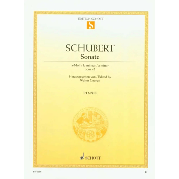 SCHUBERT - Sonate A minor Opus 42