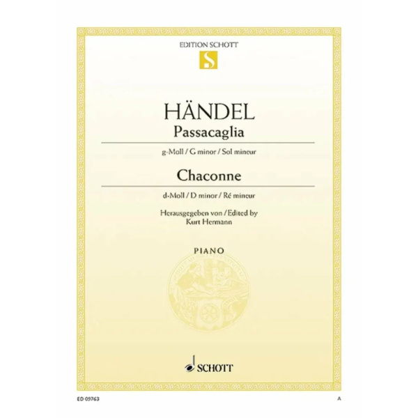 HANDEL - Passacaglia in Sol minore e Chaconne in Re minore