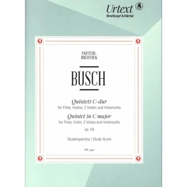 BUSCH - Quintett C-dur op. 68 - Study Score