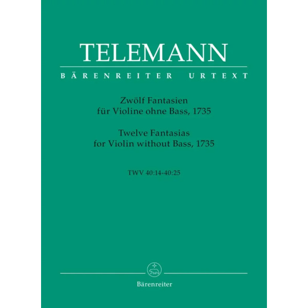 TELEMANN - Twelve Fantasias for Violin without Bass TWV 40: 14-25
