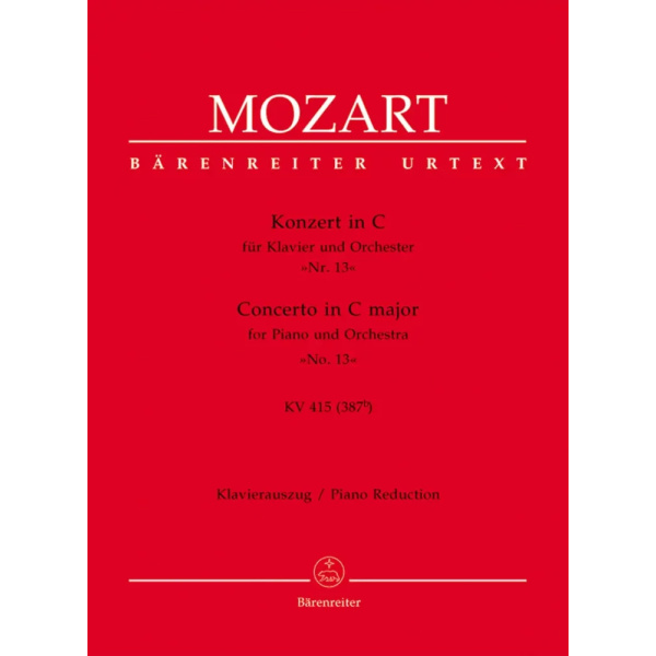 MOZART - Konzert Nr. 13 C-Dur KV 415 (387b)
