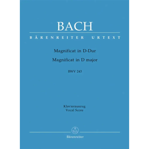 BACH - Magnificat In D BWV 243 - Vocal Score