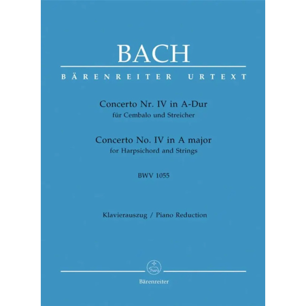 BACH - Concerto for Harpsicord N.4 in A major BWV 1055