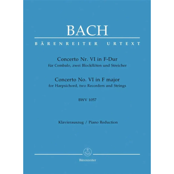 BACH -Concerto for Harpsicord N.6 In F Major BWV 1057