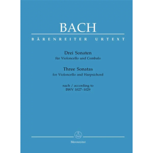 BACH - Three Sonatas For Violoncello And Harpsichord