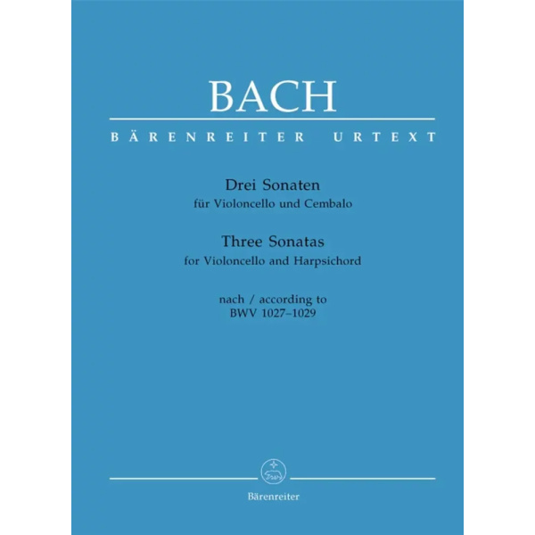 BACH - Three Sonatas For Violoncello And Harpsichord