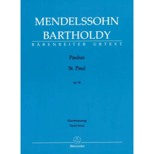 MENDELSSOHN - St.Paul op.36 (Vocal Score)