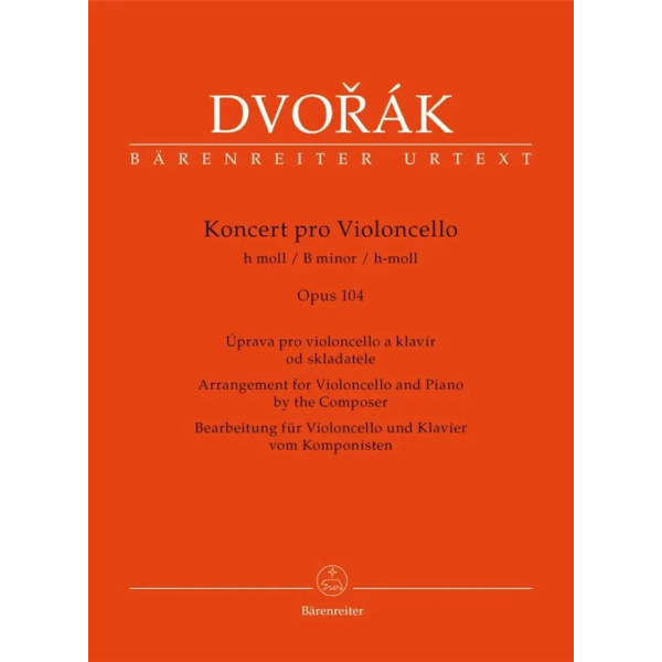 DVORAK - Cello Concerto In B Minor Op.104 (Cello & Piano)