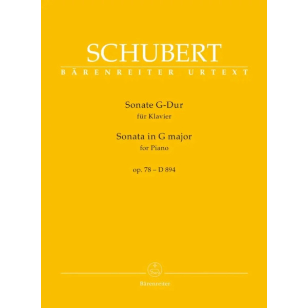 SCHUBERT - Piano Sonata In G Op.78 D 894