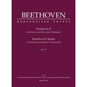 BEETHOVEN - Sonata for Pianoforte and Horn or Violoncello in F major op. 17