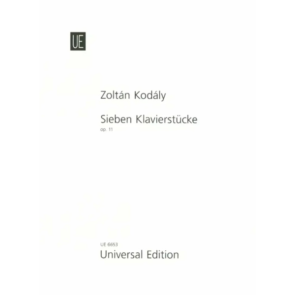 KODALY - 7 Klavierstücke op. 11