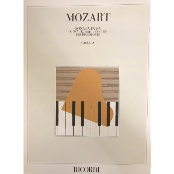 MOZART - Sonate Kv Anh. 135 E 138 A In Fa