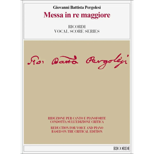 PERGOLESI - Messa in re maggiore