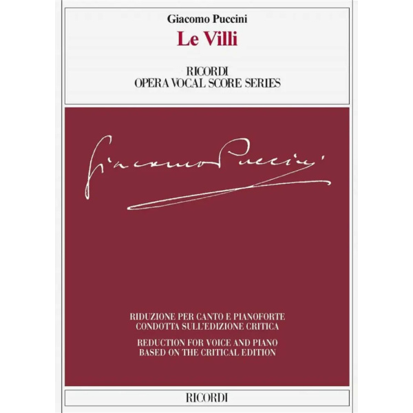 PUCCINI - Le Villi (Edizione Critica)