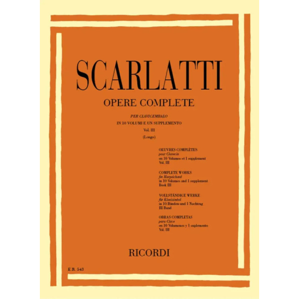 SCARLATTI - Opere Complete Per Clavicembalo Vol. III