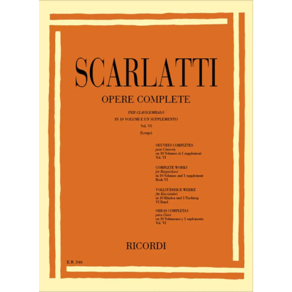 SCARLATTI - Opere Complete Per Clavicembalo Vol. VI