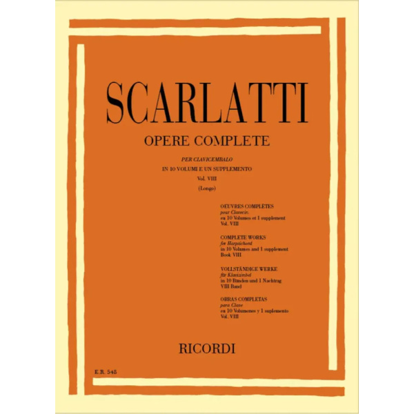 SCARLATTI - Opere Complete Per Clavicembalo Vol. VIII