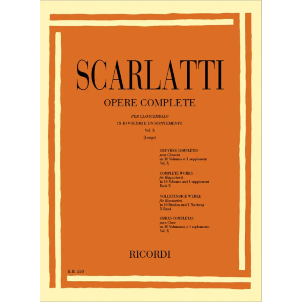 SCARLATTI - Opere Complete Per Clavicembalo Vol. X