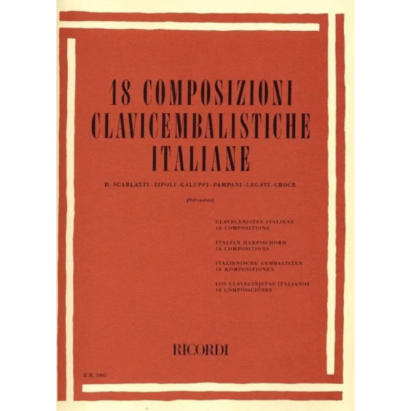 18 COMPOSIZIONI Clavicembalistiche Italiane